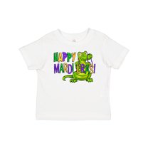 Inktastic Happy Mardi Gras Cute Alligator with Beads Boys or Girls Baby T-Shirt