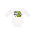 thumbnail image 1 of Inktastic Happy Mardi Gras Cute Alligator with Beads Boys or Girls Long Sleeve Baby Bodysuit, 1 of 5