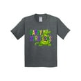 thumbnail image 1 of Inktastic Happy Mardi Gras Cute Alligator with Beads Youth T-Shirt, 1 of 5