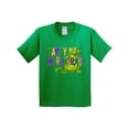 thumbnail image 1 of Inktastic Happy Mardi Gras Cute Alligator with Beads Youth T-Shirt, 1 of 5