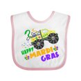 thumbnail image 1 of Inktastic Happy Mardi Gras Monster Truck with Beads Boys or Girls Baby Bib, 1 of 4