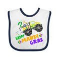 thumbnail image 1 of Inktastic Happy Mardi Gras Monster Truck with Beads Boys or Girls Baby Bib, 1 of 4