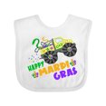thumbnail image 1 of Inktastic Happy Mardi Gras Monster Truck with Beads Boys or Girls Baby Bib, 1 of 4