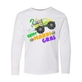 thumbnail image 1 of Inktastic Happy Mardi Gras Monster Truck with Beads Long Sleeve Youth T-Shirt, 1 of 5