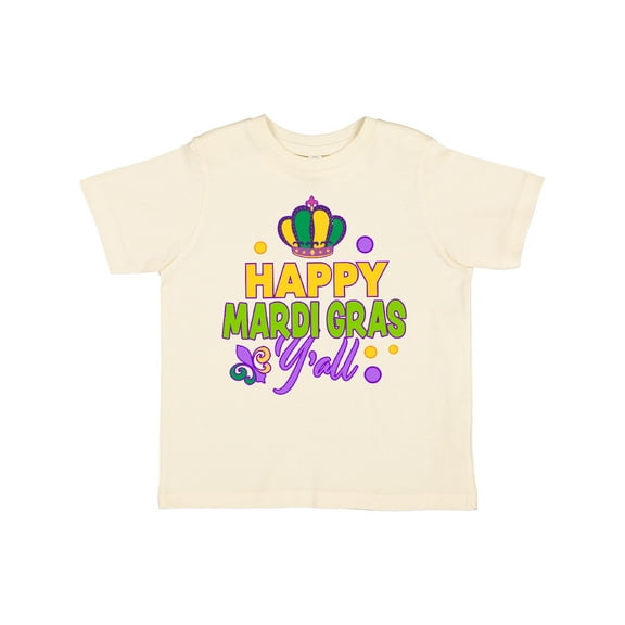 Inktastic Happy Mardi Gras Y'all with Crown Boys or Girls Toddler T-Shirt