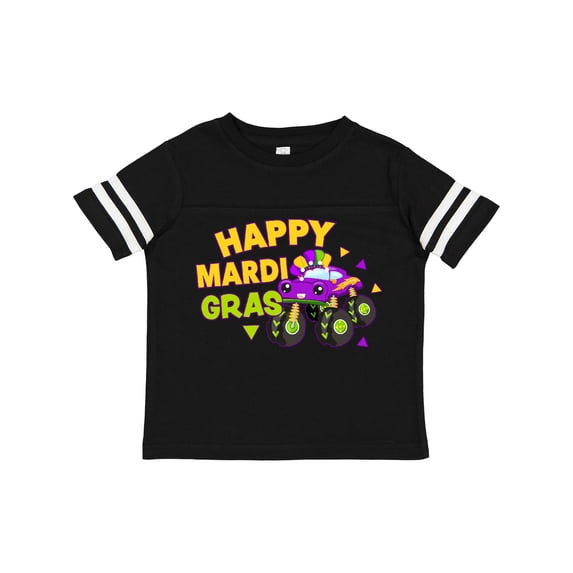 Inktastic Happy Mardi Gras with Monster Truck Boys Toddler T-Shirt