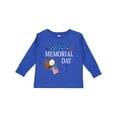 thumbnail image 1 of Inktastic Happy Memorial Day Eagle Boys or Girls Long Sleeve Toddler T-Shirt, 1 of 5