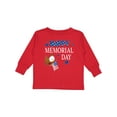 thumbnail image 1 of Inktastic Happy Memorial Day Eagle Boys or Girls Long Sleeve Toddler T-Shirt, 1 of 5