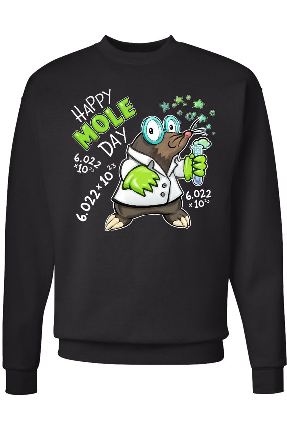 Happy Mole Day Chemistry Mole Adult Sweatshirt