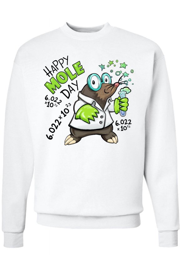 Happy Mole Day Chemistry Mole Adult Sweatshirt