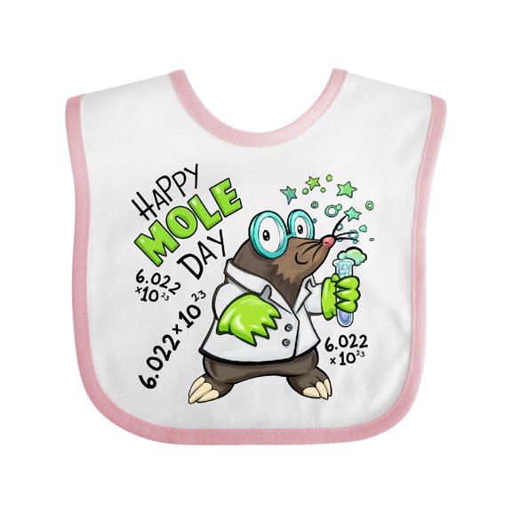 Inktastic Happy Mole Day- Chemistry Mole Boys or Girls Baby Bib