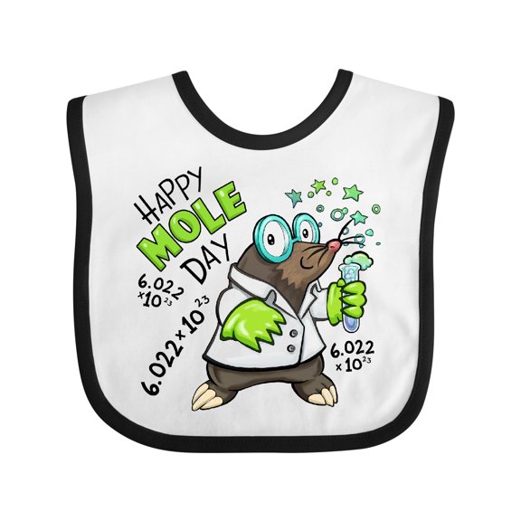 Inktastic Happy Mole Day- Chemistry Mole Boys or Girls Baby Bib