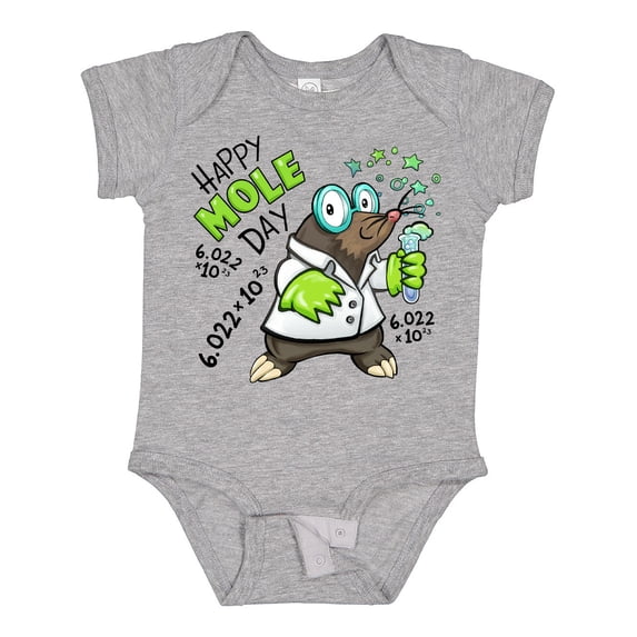 Inktastic Happy Mole Day- Chemistry Mole Boys or Girls Baby Bodysuit