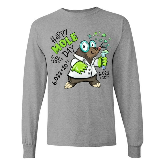 Inktastic Happy Mole Day Chemistry Mole Long Sleeve T-Shirt