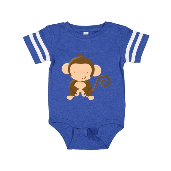 Inktastic Happy Monkey Boys or Girls Baby Bodysuit