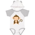 thumbnail image 1 of Inktastic Happy Monkey Boys or Girls Baby Bodysuit, 1 of 5
