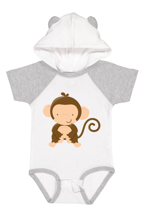 Happy Monkey Boys or Girls Baby Bodysuit
