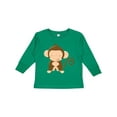 thumbnail image 1 of Inktastic Happy Monkey Boys or Girls Long Sleeve Toddler T-Shirt, 1 of 5