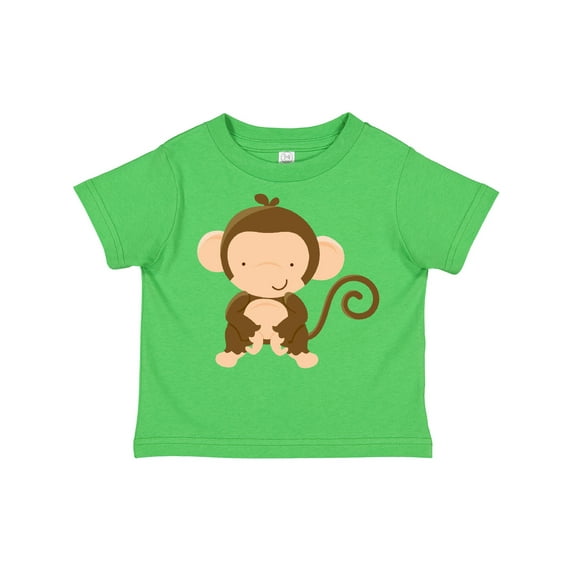 Inktastic Happy Monkey Boys or Girls Toddler T-Shirt
