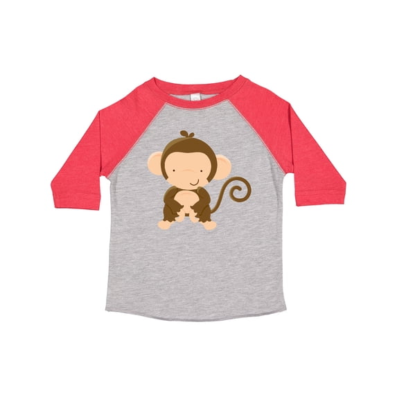 Inktastic Happy Monkey Boys or Girls Toddler T-Shirt