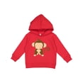 thumbnail image 1 of Inktastic Happy Monkey Toddler Hoodie, 1 of 4