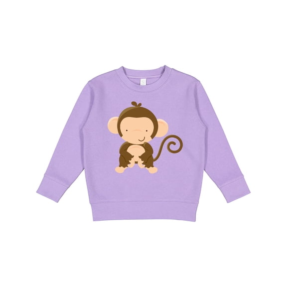 Inktastic Happy Monkey Toddler Sweatshirt