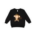 thumbnail image 1 of Inktastic Happy Monkey Toddler Sweatshirt, 1 of 4