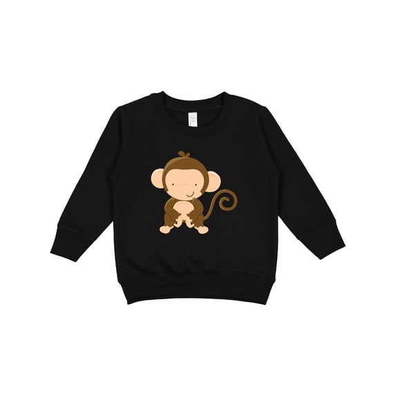 Inktastic Happy Monkey Toddler Sweatshirt