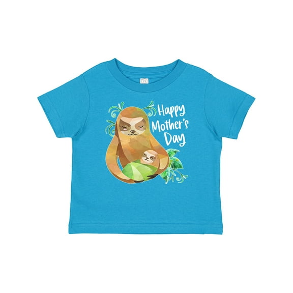 Inktastic Happy Mother's Day Cute Sloth and Baby Boys or Girls Baby T-Shirt