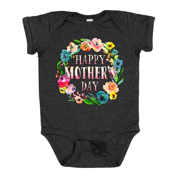 Inktastic Happy Mother's Day Flowers Boys or Girls Baby Bodysuit
