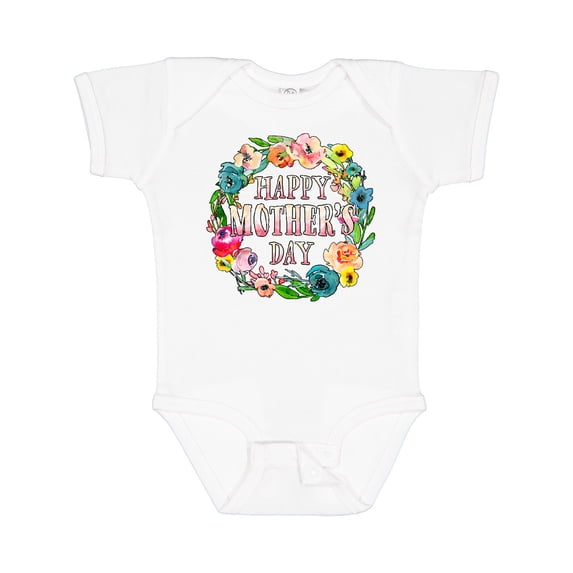 Inktastic Happy Mother's Day Flowers Boys or Girls Baby Bodysuit