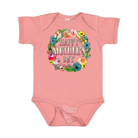 Inktastic Happy Mother's Day- Flowers Boys or Girls Baby Bodysuit