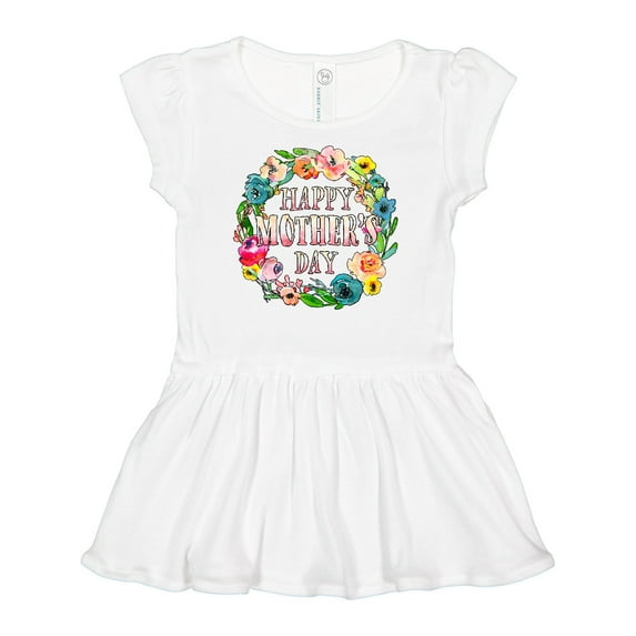 Inktastic Happy Mother's Day- flowers Girls Baby Dress