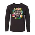 thumbnail image 1 of Inktastic Happy Mother's Day- flowers Long Sleeve Youth T-Shirt, 1 of 5