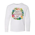 thumbnail image 1 of Inktastic Happy Mother's Day- flowers Long Sleeve Youth T-Shirt, 1 of 5