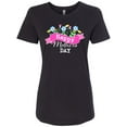 thumbnail image 1 of Inktastic Happy Mothers Day with Banner and Flowers Women's T-Shirt, 1 of 5