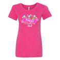thumbnail image 1 of Inktastic Happy Mothers Day with Banner and Flowers Women's T-Shirt, 1 of 5