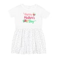 thumbnail image 1 of Inktastic Happy Mothers Day with Flowers Girls Toddler Dress, 1 of 5