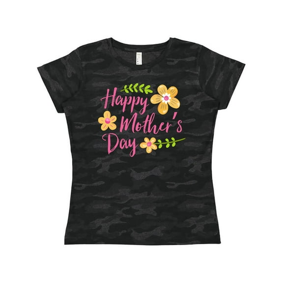 Inktastic Happy Mothers Day with Flowers Women's T-Shirt