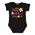 thumbnail image 1 of Inktastic Happy Mothers Day with Flowers Boys or Girls Baby Bodysuit, 1 of 5