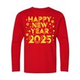 thumbnail image 1 of Inktastic Happy New Year 2025 Long Sleeve Youth T-Shirt, 1 of 5