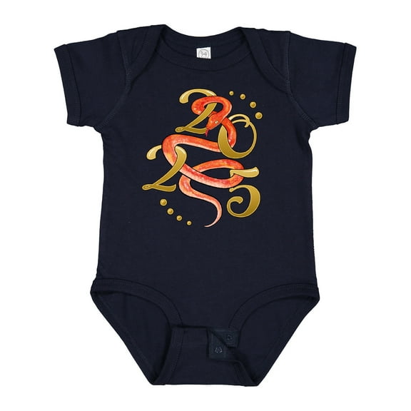 Inktastic Happy New Year 2025 Year of the Snake Boys or Girls Baby Bodysuit