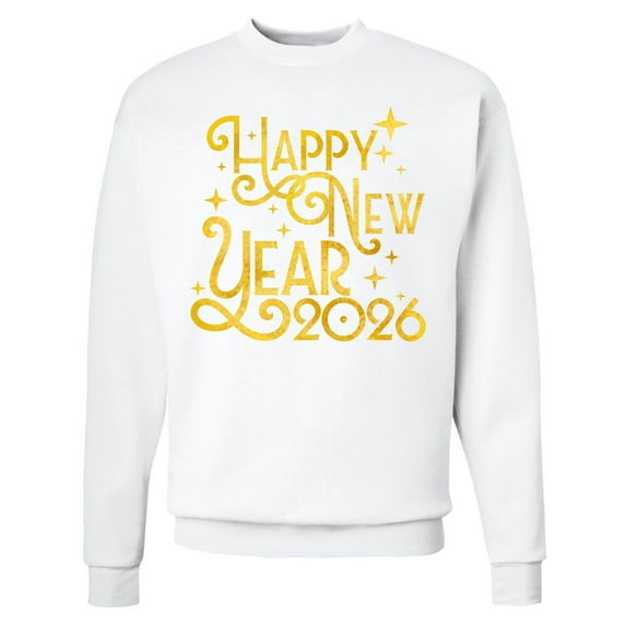 Inktastic Happy New Year 2026 Adult Sweatshirt