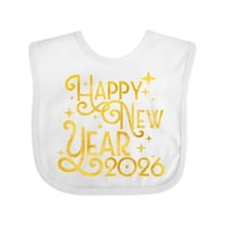 Inktastic Happy New Year 2026 Boys or Girls Baby Bib