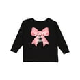 thumbnail image 1 of Inktastic Happy New Year 2026 Pink Bow Boys or Girls Long Sleeve Toddler T-Shirt, 1 of 5