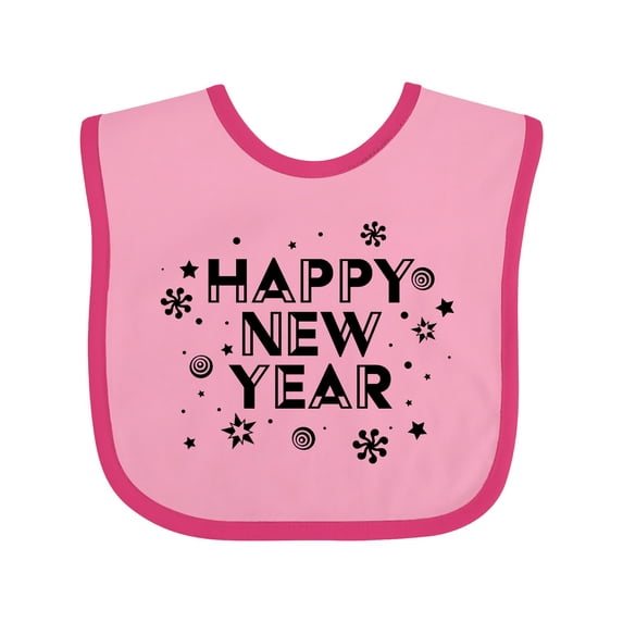 Inktastic Happy New Year Boys or Girls Baby Bib