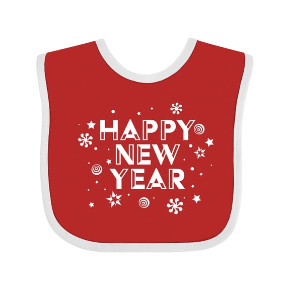 Inktastic Happy New Year Boys or Girls Baby Bib