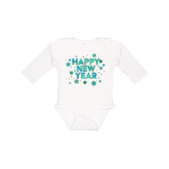 Inktastic Happy New Year Boys or Girls Long Sleeve Baby Bodysuit
