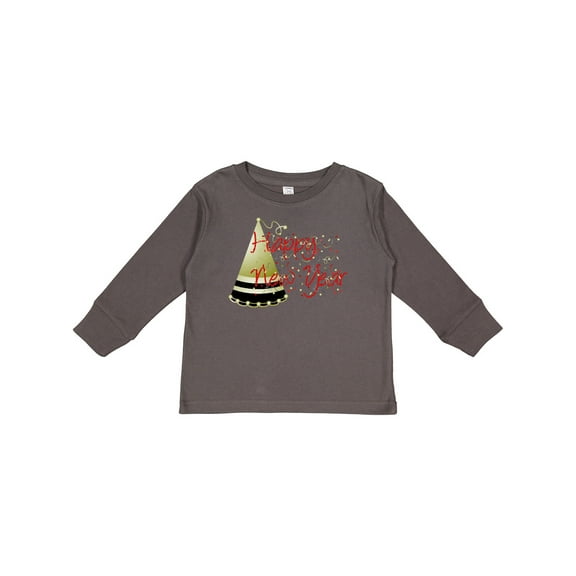 Inktastic Happy New Year Boys or Girls Long Sleeve Toddler T-Shirt