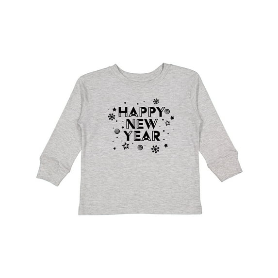Inktastic Happy New Year Boys or Girls Long Sleeve Toddler T-Shirt
